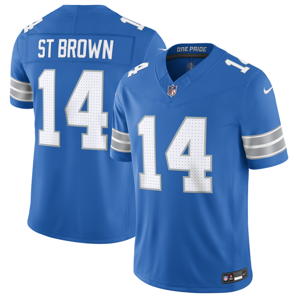 Nike Amon-Ra St Brown Lions Limited Jersey - Men's - Blue Spark