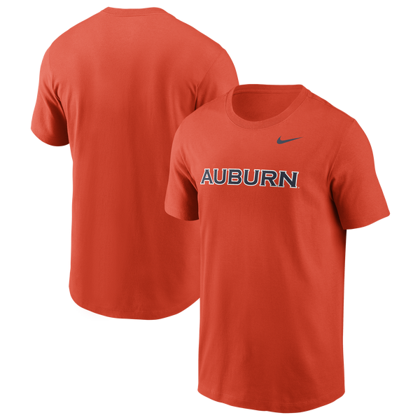 Nike Auburn Wordmark Short-Sleeve T-Shirt - Men's - Orange