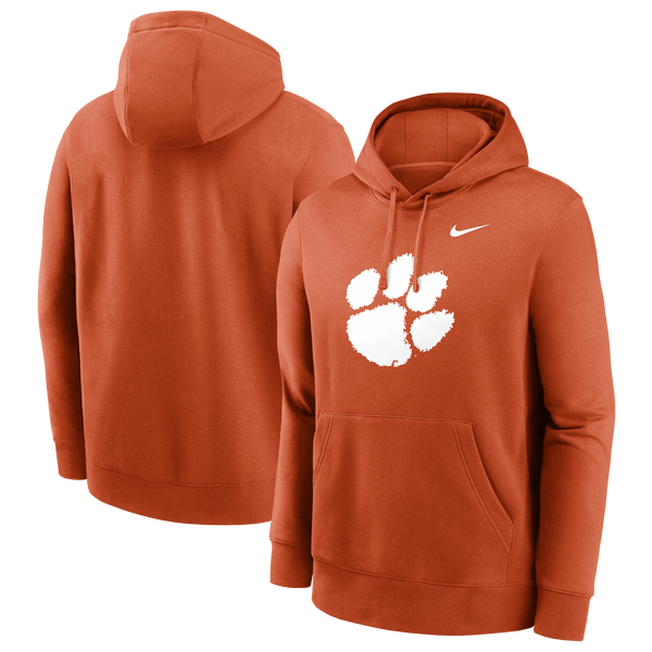 Nike Clemson Primary Hoodie - Men's - Orange