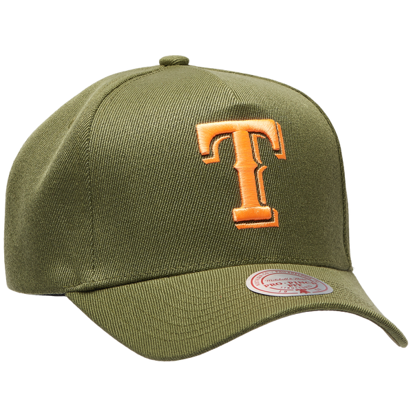 Mitchell & Ness Rangers Neon Pop Pro Pinch Cap - Adult - Olive - Image 3