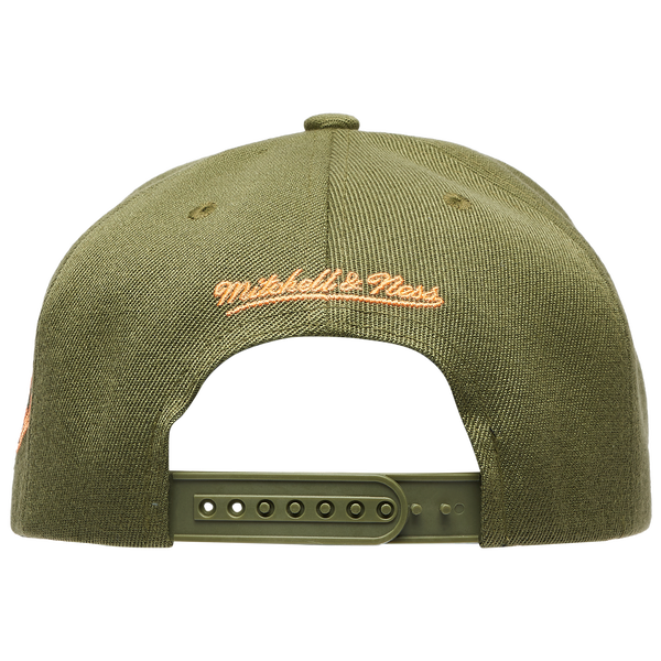 Mitchell & Ness Rangers Neon Pop Pro Pinch Cap - Adult - Olive - Image 4