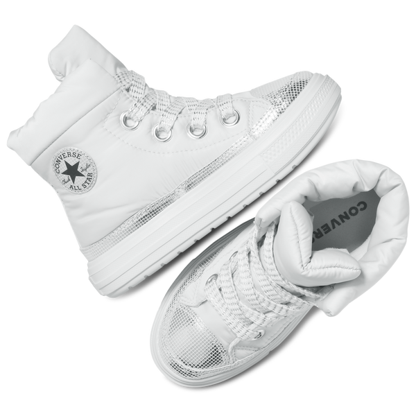 Converse Chuck Taylor All Star Elements Boots High - Girls' Grade School - Barely Grey/Silver/Black - Image 4