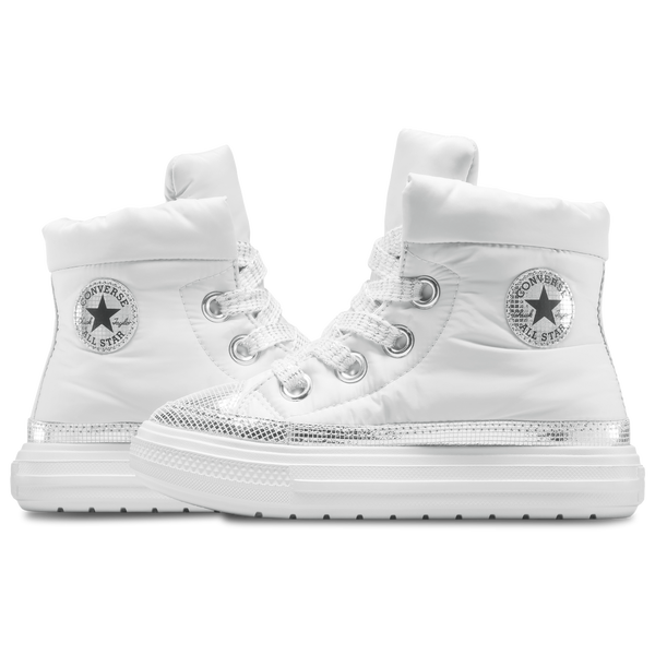 Converse Chuck Taylor All Star Elements Boots High - Girls' Grade School - Barely Grey/Silver/Black - Image 6