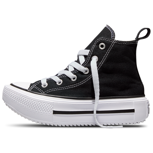 Converse Chuck Taylor All Star Lift Double Stack - Girls' Preschool - Black/White - Image 2