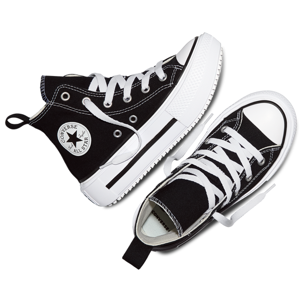 Converse Chuck Taylor All Star Lift Double Stack - Girls' Preschool - Black/White - Image 4