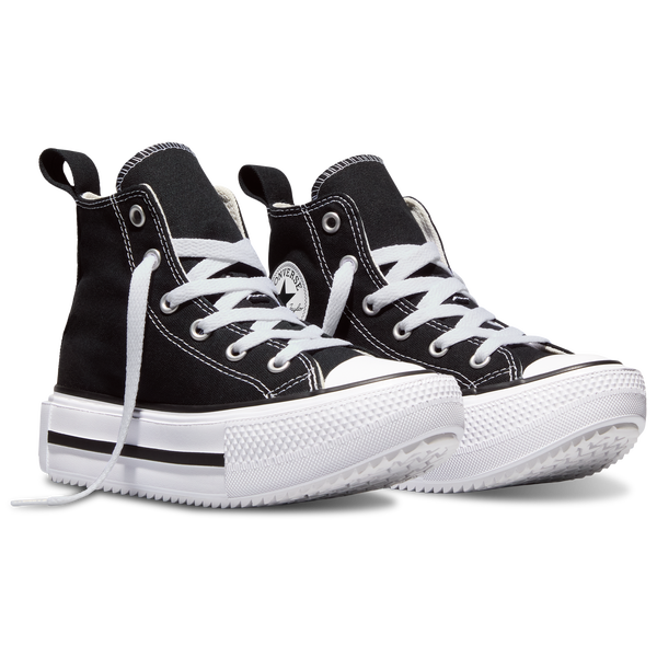Converse Chuck Taylor All Star Lift Double Stack - Girls' Preschool - Black/White - Image 6
