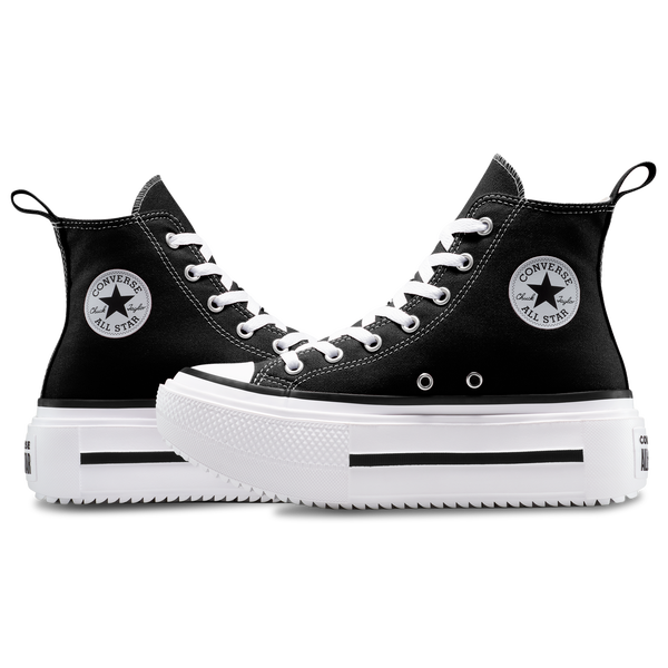 Converse Chuck Taylor All Star Lift Double Stack - Girls' Preschool - Black/White - Image 7