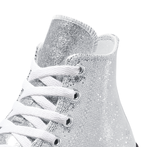 Converse Chuck Taylor All Star EVA Lift Hi - Girls' Grade School - Silver/White/Barely Grey - Image 6