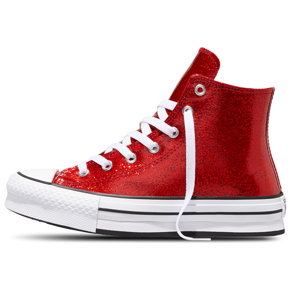 Converse Chuck Taylor All Star EVA Lift Hi - Girls' Grade School - White/Wine Red - Image 2