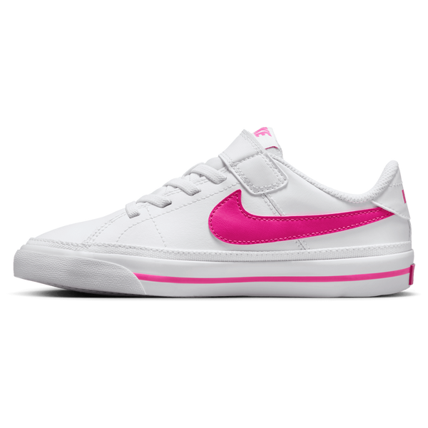 Nike Court Legacy - Boys' Preschool - White/Laser Fuchsia - Image 2