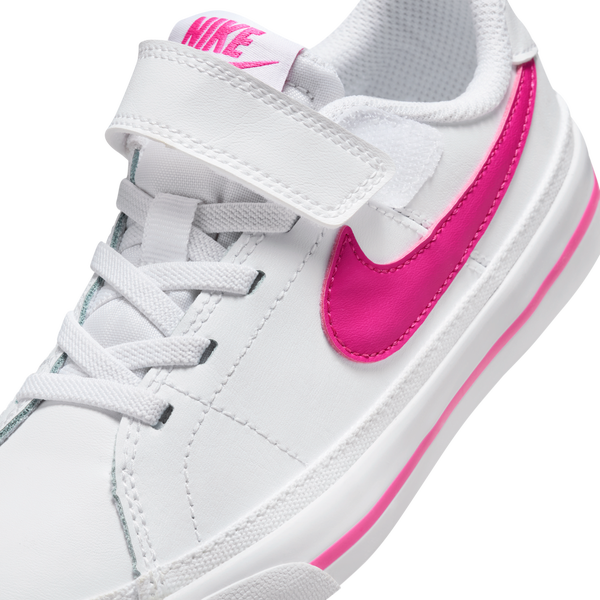 Nike Court Legacy - Boys' Preschool - White/Laser Fuchsia - Image 7