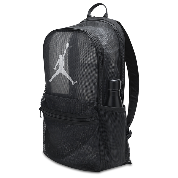 Jordan HBR Mesh Backpack - Adult - Black/White - Image 3
