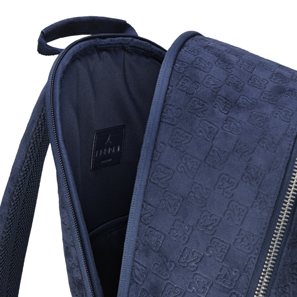 Jordan Suede Monogram Backpack - Midnight Navy - Image 5