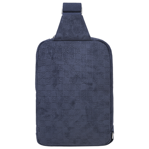 Jordan Suede Monogram Sling Bag - Navy/Navy - Image 2