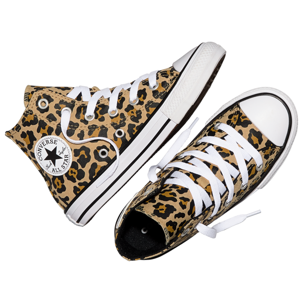 Converse All Star Hi Leopard - Girls' Preschool - Brown/Black/White - Image 4