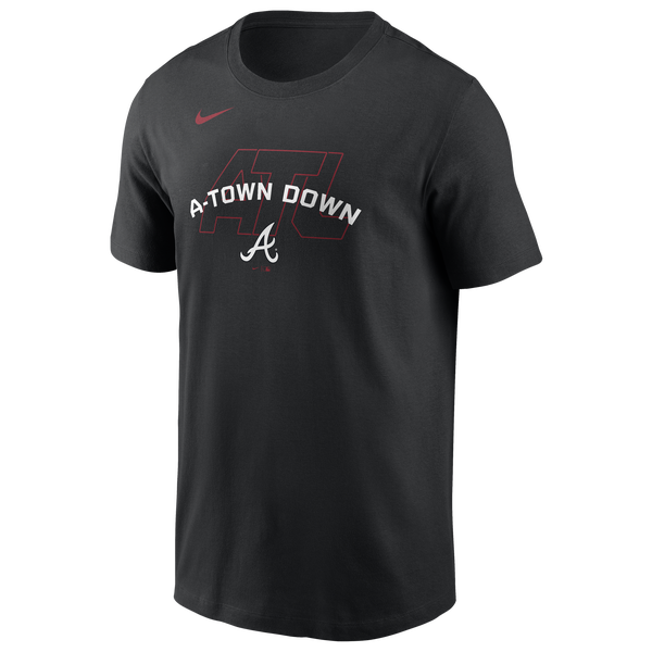 Nike Braves Hot Corner T-Shirt - Men's - Black - Image 2