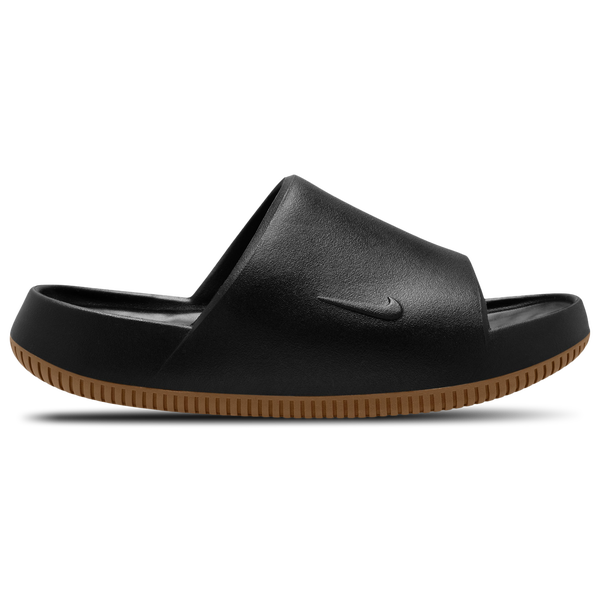 Nike Calm Slides 2.0 - Men's - Black/Medium Gum Brown/Black