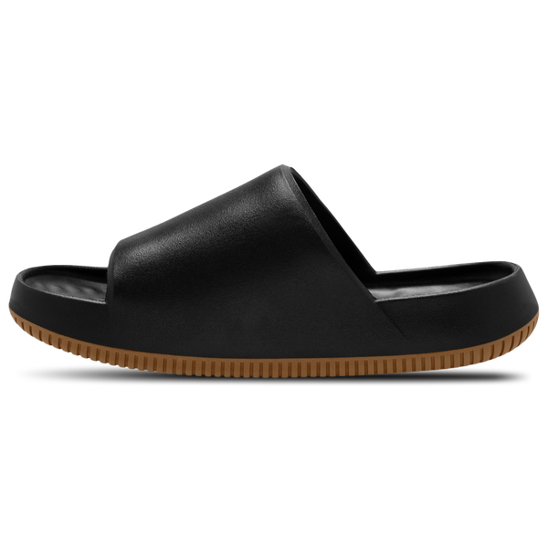 Nike Calm Slides 2.0 - Men's - Black/Medium Gum Brown/Black - Image 2