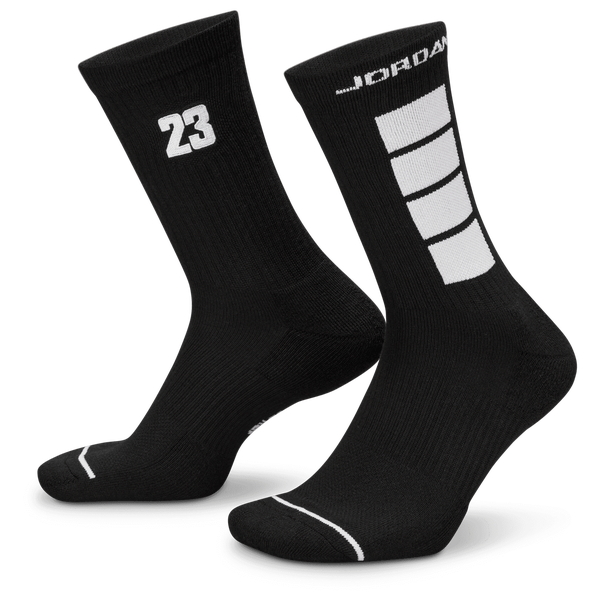 Jordan Everyday Poly Crew Socks 1 Pair - Adult - Cat Scratch Black/White