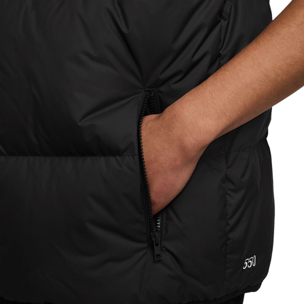 Nike Club Puffer Vest 550 - Men's - Black/Black - Image 3