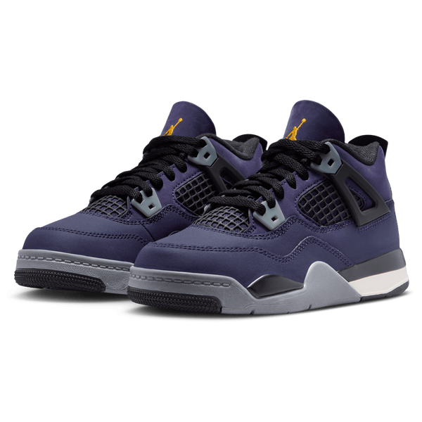 Jordan Retro 4 - Boys' Preschool - Purple/Black - Image 6