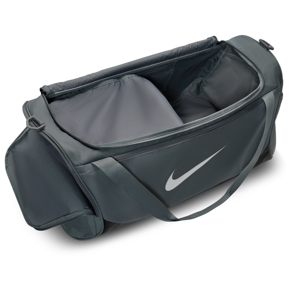 Nike Brasilia Medium Duffel X - Adult - Smoke Grey/White/Black - Image 5