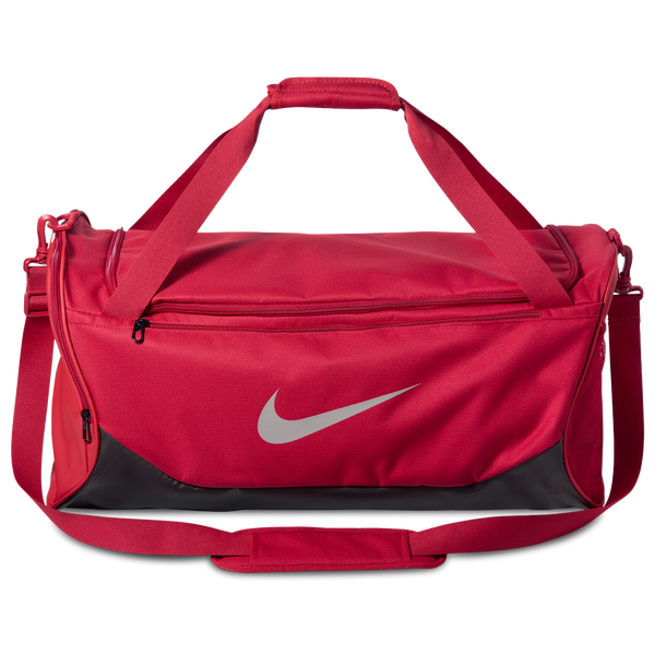 Nike Brasilia Medium Duffel X - Adult - Tough Red/Black/Reflective Silver