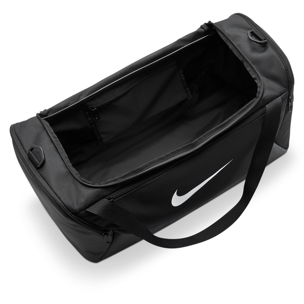 Nike Brasilia Small Duffel - Adult - Black/Black/White - Image 4