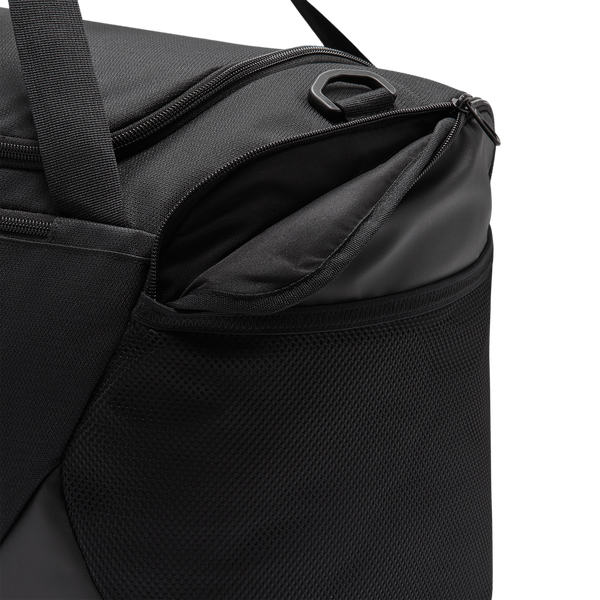 Nike Brasilia Small Duffel - Adult - Black/Black/White - Image 8