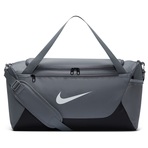 Nike Brasilia Small Duffel - Adult - Smoke Grey/Black/White