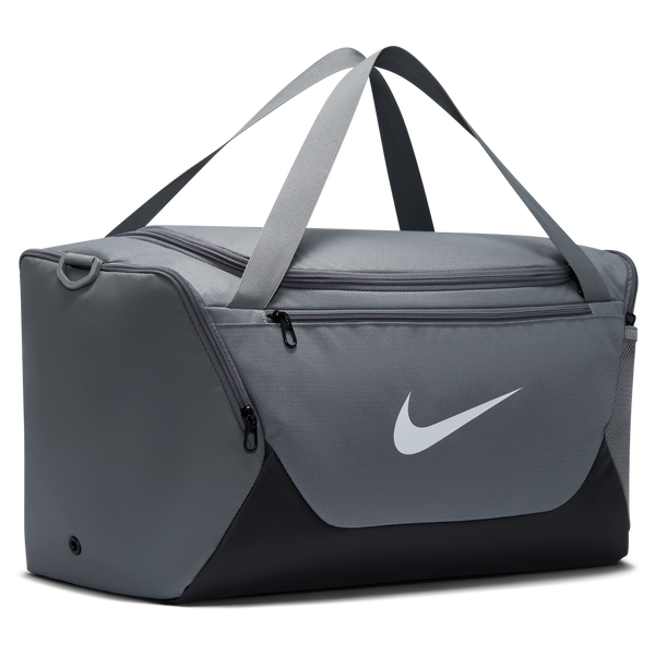 Nike Brasilia Small Duffel - Adult - Smoke Grey/Black/White - Image 3