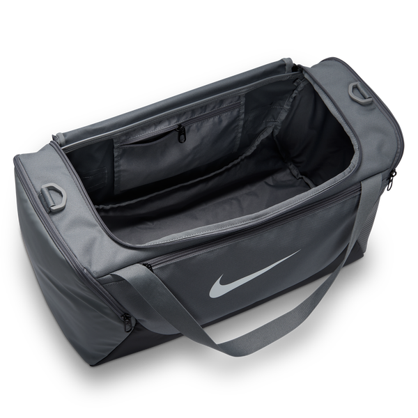 Nike Brasilia Small Duffel - Adult - Smoke Grey/Black/White - Image 4