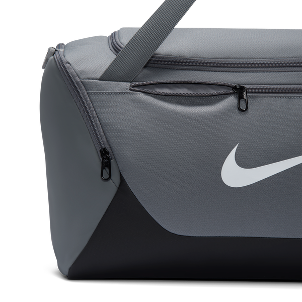 Nike Brasilia Small Duffel - Adult - Smoke Grey/Black/White - Image 6