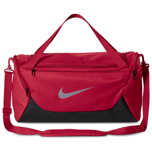 Nike Brasilia Small Duffel - Adult - Black/Reflective Silver/Tough Red