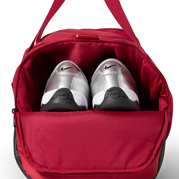 Nike Brasilia Small Duffel - Adult - Black/Reflective Silver/Tough Red - Image 5