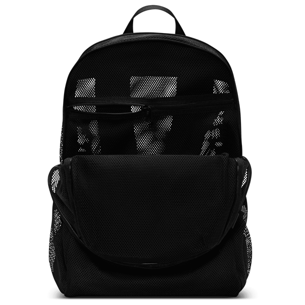 Nike Brasilia Mesh Backpack X - Adult - Black/Black/White - Image 4