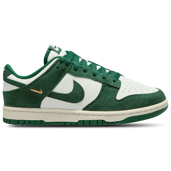 Nike Dunk Low - Women's - Summit/Gorge Green/Metallic Gold