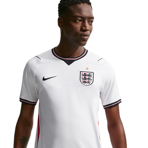 Nike England Home Replica Stadium Jersey - Men's - White/Speed Red/Obsidian