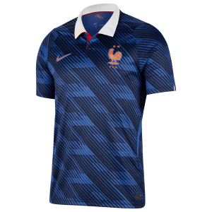 Nike France Home Replica Stadium Jersey - Men's - Game Royal/Blackened Blue/White
