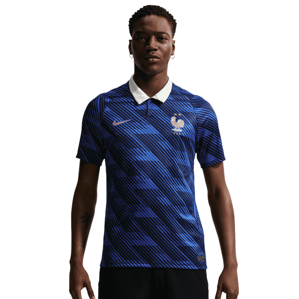 Nike France Home Replica Stadium Jersey - Men's - Game Royal/Blackened Blue/White - Image 4