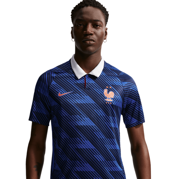 Nike France Home Replica Stadium Jersey - Men's - Game Royal/Blackened Blue/White - Image 6
