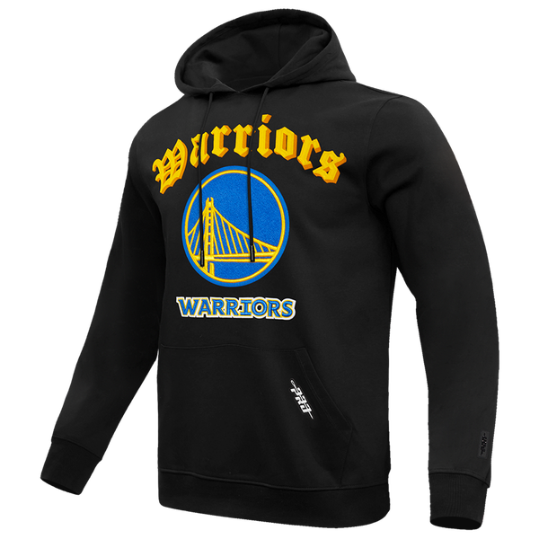 Pro Standard WARRIORS OLD ENGLISH FLC PO HOODIE - Men's - Black - Image 3