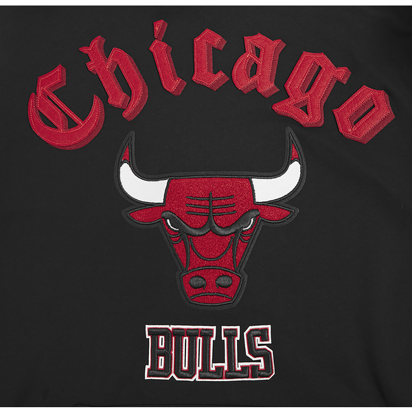 Pro Standard BULLS OLD ENGLISH FLC PO HOODIE - Men's - Black - Image 5