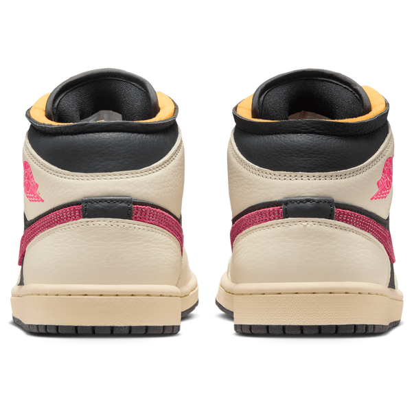 Jordan Air Jordan 1 Mid SE EDG - Women's - Pale Ivory/Racer Pink/Black - Image 3