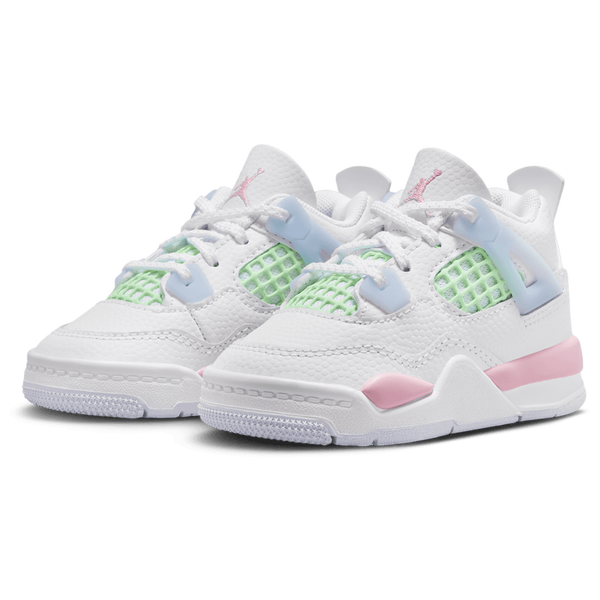 Jordan Air Jordan 4 Retro FEM - Girls' Toddler - Half Blue/White/Medium Soft Pink - Image 6