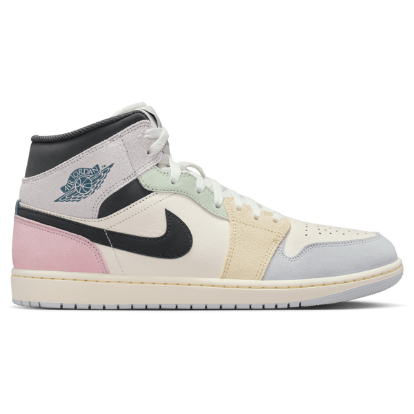 Jordan Air Jordan 1 Mid SE - Men's - Sail/Ice Jade/Anthracite
