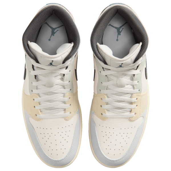 Jordan Air Jordan 1 Mid SE - Men's - Sail/Ice Jade/Anthracite - Image 4