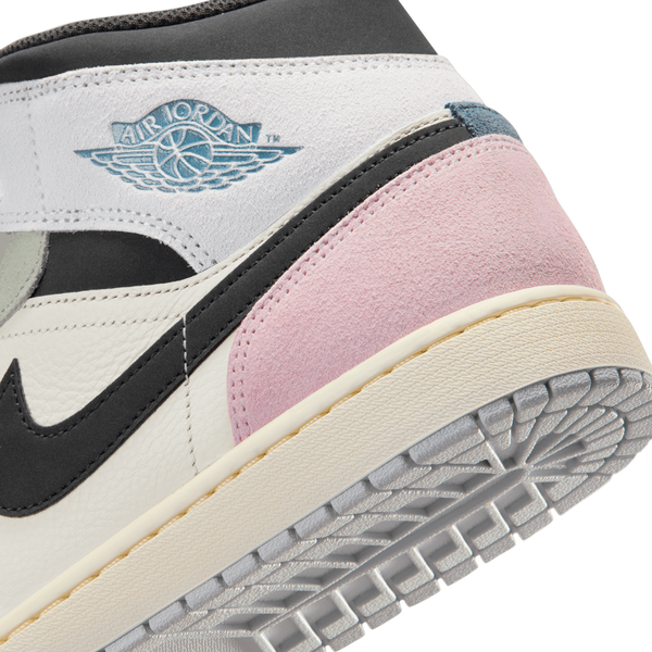 Jordan Air Jordan 1 Mid SE - Men's - Sail/Ice Jade/Anthracite - Image 8