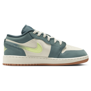 Jordan AJ 1 Low SE - Boys' Grade School - Light Lemon Twist/Hasta/Sea Glass