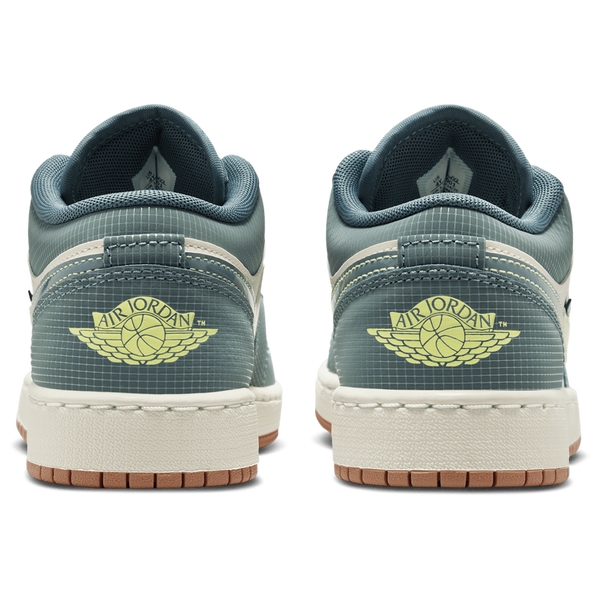 Jordan AJ 1 Low SE - Boys' Grade School - Light Lemon Twist/Hasta/Sea Glass - Image 3